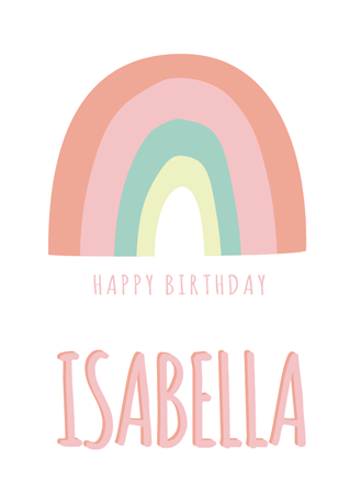 Afiche Pers. Pastel rainbow